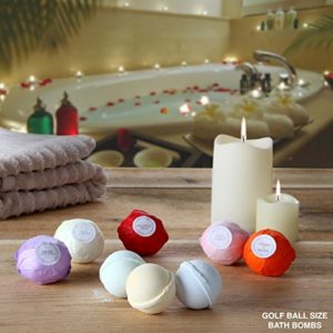 8 USA Made Vegan Bath Bombs Kit - Gift Set Ideas - Gifts For Women Ultra Lush Spa Fizzies - Best Gift Ideas