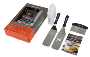 Blackstone 5 Piece Professional Grade Grill Griddle BBQ Tool Kit with FREE Recipe Book - Great for Flat Top Cooking