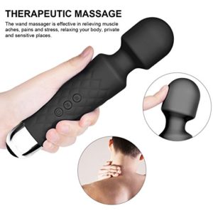 Gifts for fitness lovers - Cordless Bullet Wand Massager, Strongest Therapeutic Vibrating Power