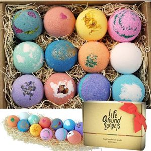 LifeAround2Angels Bath Bombs Gift Dry Skin Moisturize, Perfect for Bubble & Spa Bath. Birthday Gift Idea For Women