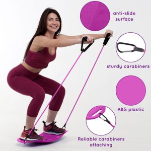 Solofit Balance Fit Board with Resistance Bands Men and Women